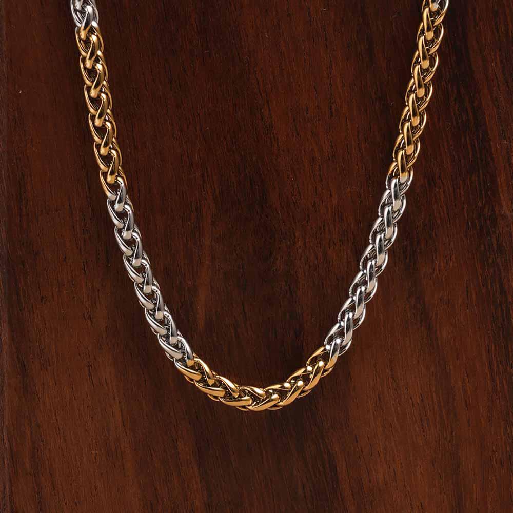 Silver-Golden Wheat Chain