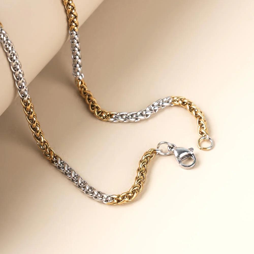 Silver-Golden Wheat Chain